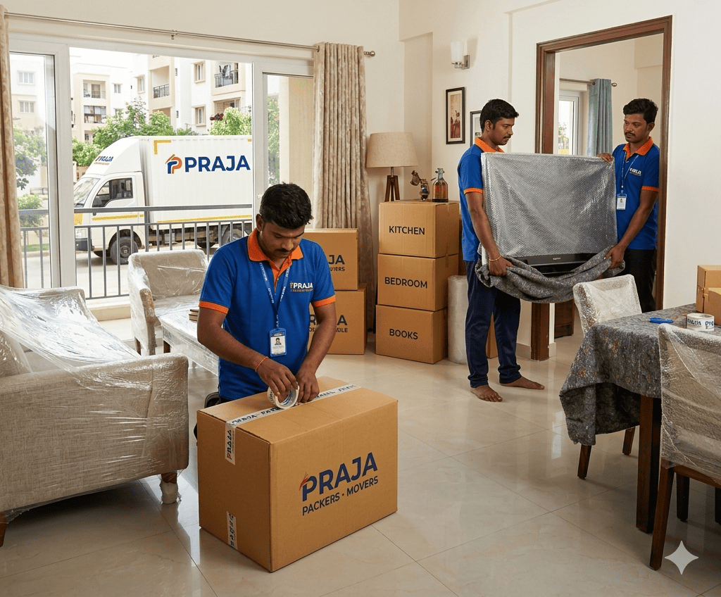 Praja Packers at work