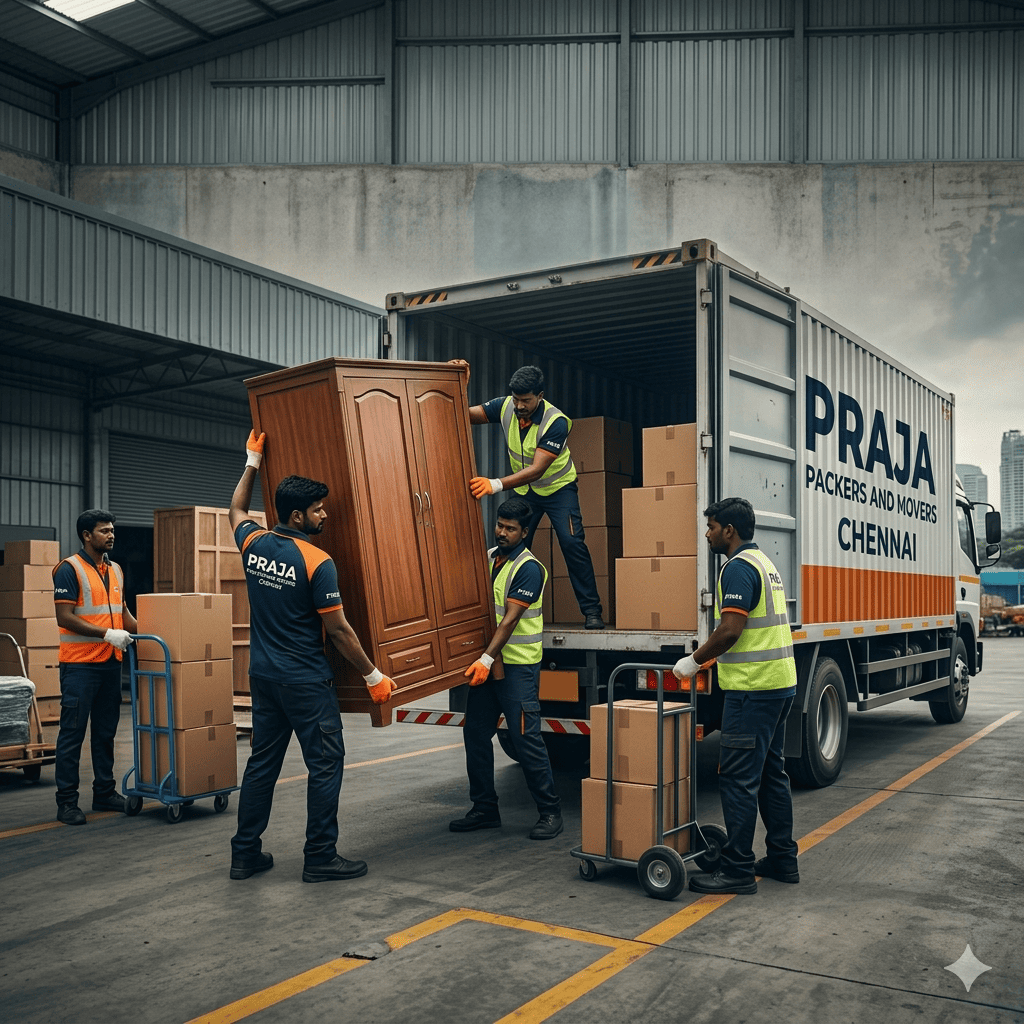 Praja Packers and Movers Professional Packing and Relocation Team Chennai